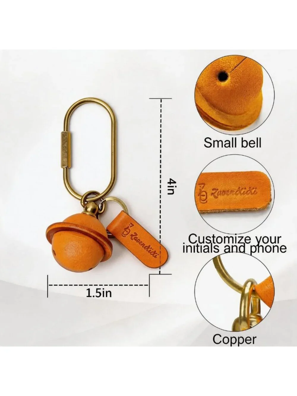 Handmade 3D Leather Planet Bag Charm & Keychain - Luxury Purse Accessory, Key